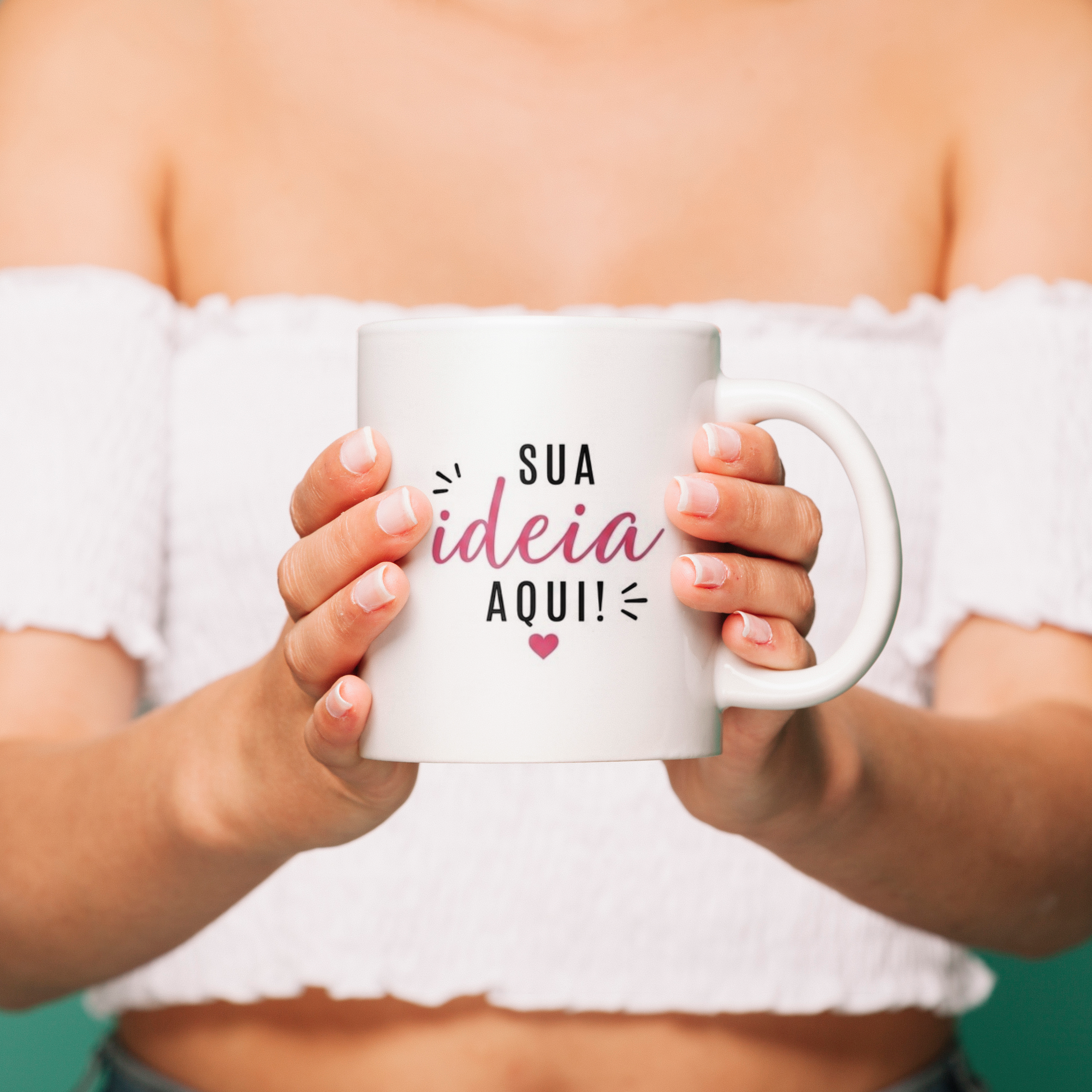 Caneca personalizada em destaque